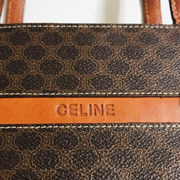 Authentic Celine Brown Leather Tote Bag - Picture 9 of 13